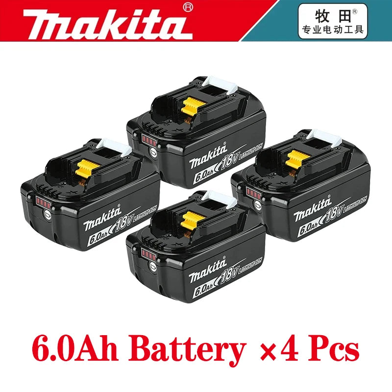 Original Makita 18V LXT Power Tool Battery 6.0Ah BL1860B Rechargeable Lithium-Ion Pack BL1840B BL1850 BL1860B BL1890