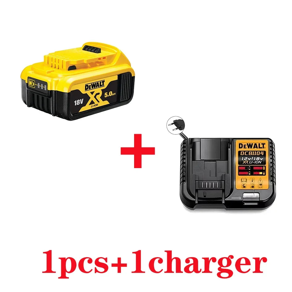 Dewalt 20V Battery 5AH 6AH 18V5.0AH Rechargeable Lithium Ion Battery, Dewalt DCB200 Power Tool Replacement Battery