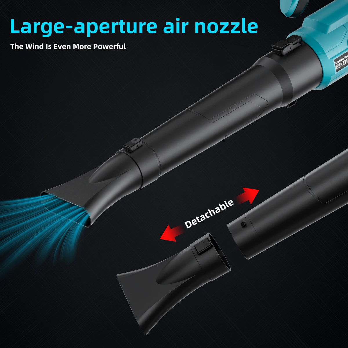 Brushless Electric Air Blower For Makita 18V Battery Rechargeable Cannon Blower Super Strong For Leaf Dust Snow Clean Power Tool