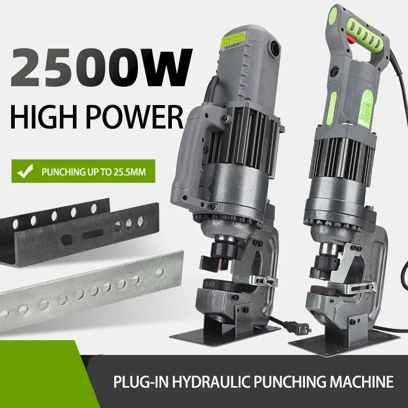 Electric Hydraulic Punching Machine Pure Copper Motor Angle Iron Steel Punching Heavy Duty Hole Punch Tool for Steel Portable