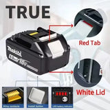 18V 6.0Ah Makita Battery Original Lithium Ion Rechargeable Battery 18V 6.0Ah Replacement Battery BL1860 BL1850 BL1860B DDF487