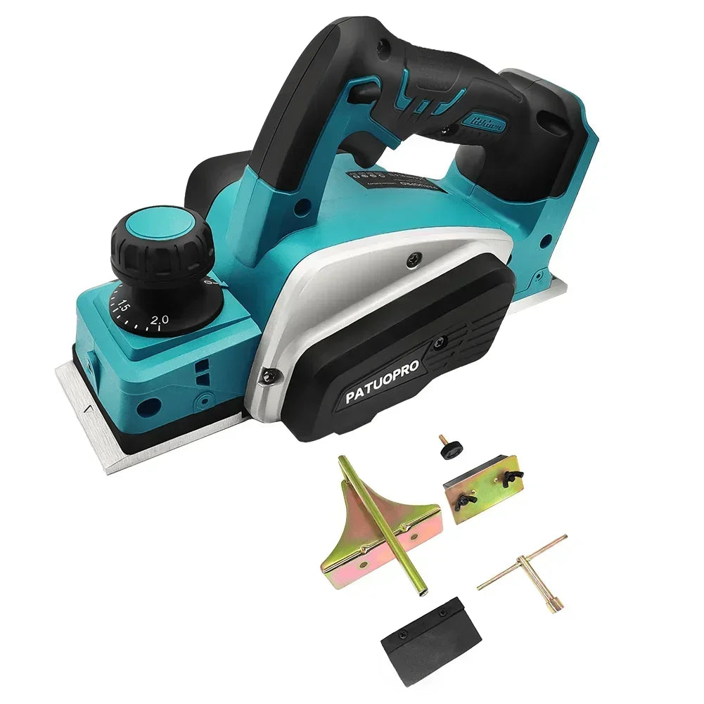 82mm Cordless Handheld Electric Planer 15000RPM Rechargeable Electric Wood Cutting DIY Furniture Tool For Makita 18V Battery