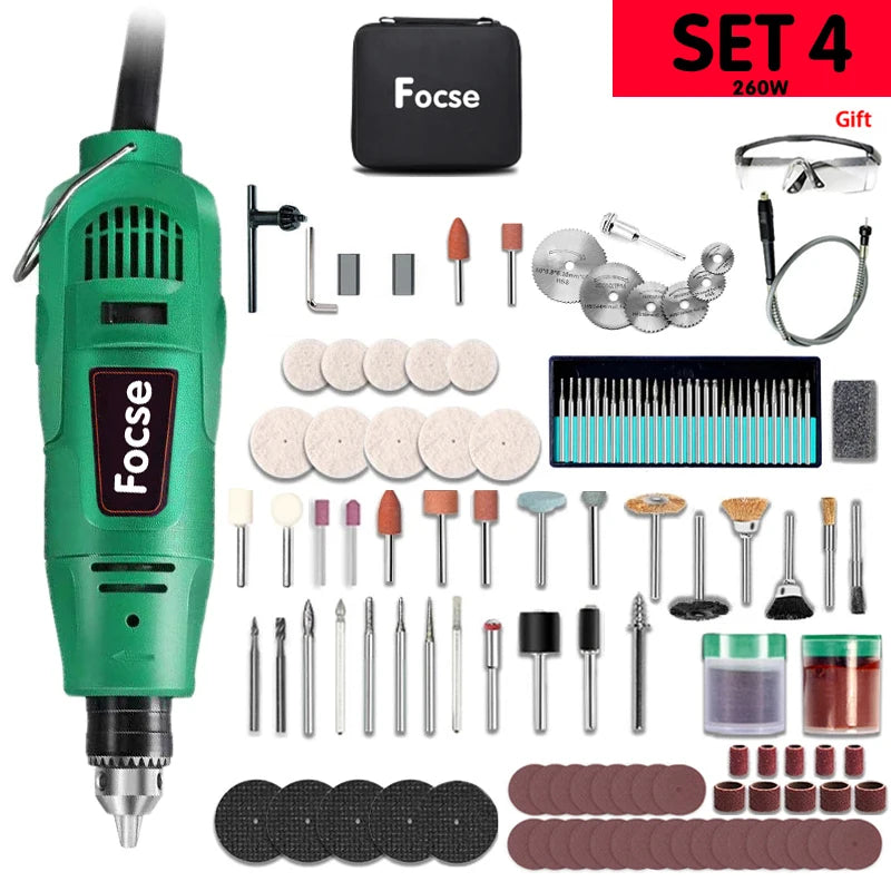 Dremel 260W/480W High-Power Engraver Electric Drill Engraving Rotary Tool Flexible Shaft 6-Position Variable Speed Polishing