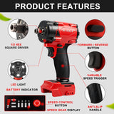 M-WALK 1/2" Brushless Electric Impact Wrench 300N.M Torque Removal Screw Nut Screwdriver Power Tools For Milwaukee 18V Battery