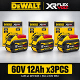 Genuine DEWALT FlexVolt Battery 20V/ 60V 12Ah Large Capacity Battery ,Compatible 18V/ 54V Battery For DCB612 DCB609 DCB606