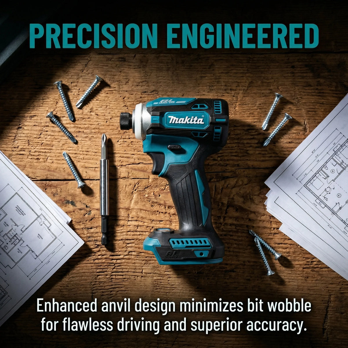 Makita DTD171 18V Brushless Cordless Impact Driver Rechargeable Screwdriver Tool for Furniture Assembly and Installation