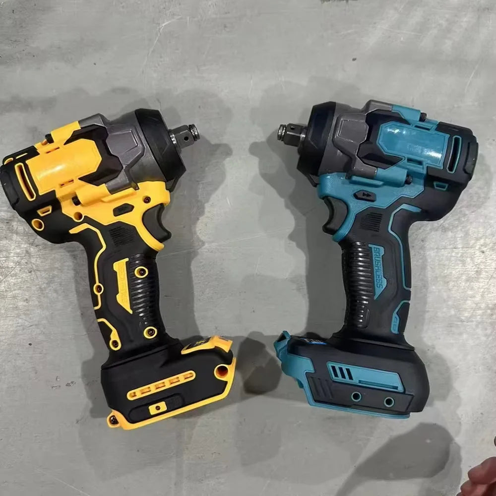 Brushless Electric Impact Wrench 1200N.M Screwdriver Cordless Electric Wrench Power Tools Fit Makita/Dewalt 18V Battery Pin