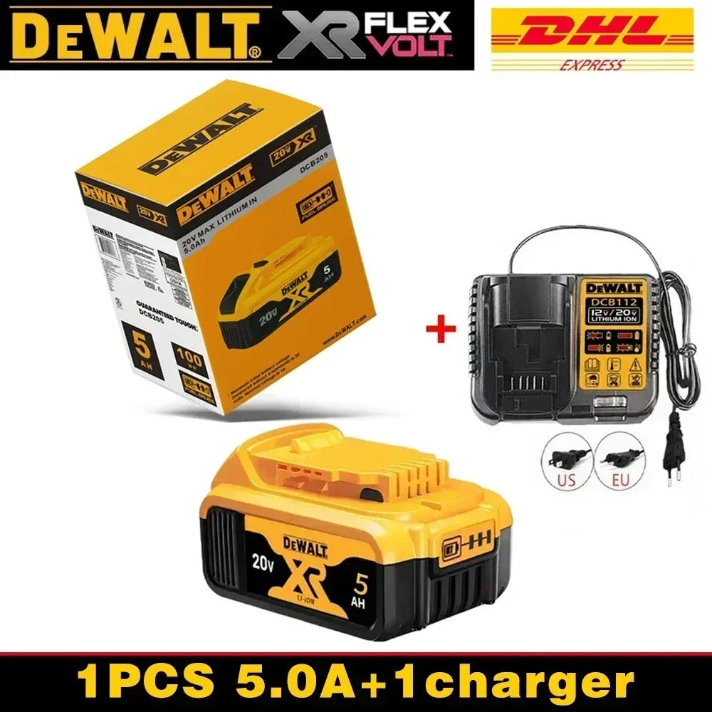 100% Original DeWALT 20V/60V 9.0Ah Power Tool Battery DCB206 DCB205 DCB200 DCF887 DCG405 DCD791 DCF922 DCF850 DCD805 Tool Batter