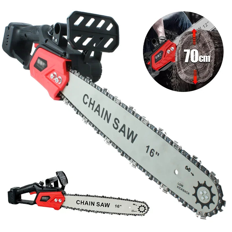 High Power Cordless Chainsaw Lithium Battery Handheld Electric Saw for Tree Cutting Wood Cutting Outdoor Logging Tool