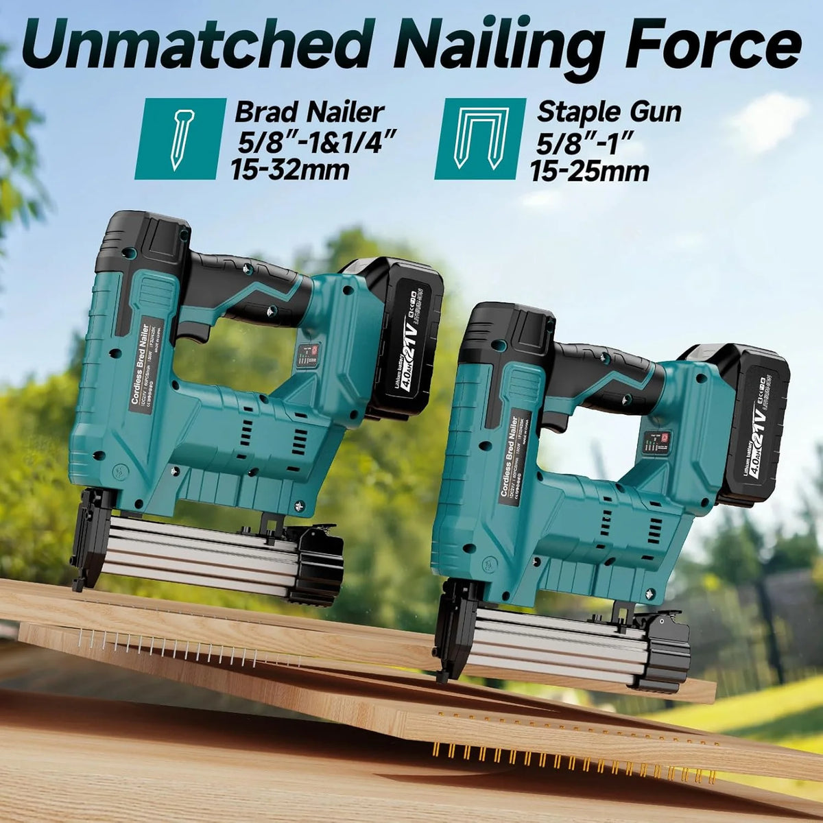 2 in 1 Brushless Cordless Nail Gun Electric Nailer 2 Mode Stapler Gun F32 Furniture Staple Gun for 18V Makita Battery