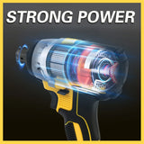 Cordless Impact Wrench 1/2" 20V Screwdriver Drill Tools Brushless Motor Torque 280 ft-lbs (380N.m) with 3.0Ah Battery Charger