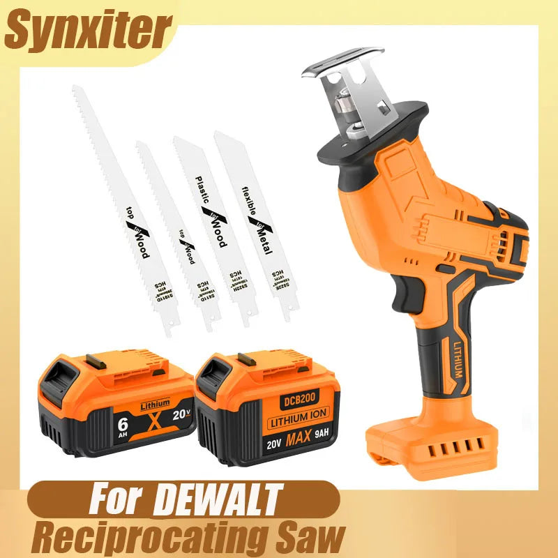 Cordless Reciprocating Saw For DEWALT DCB200 18V Battery Portable Electric Saw Wood Metal PVC Pipe Cutting Bandsaw Power Tool
