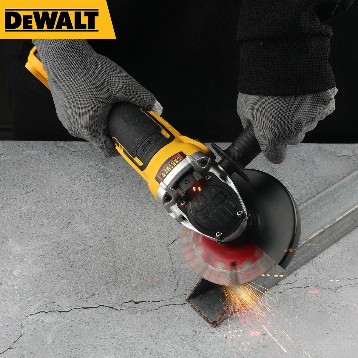 DEWALT DCG405NT Angle Grinder 20V Brushless Portable Polisher Professional Cordless Power Tool Cutting Machine Rechargeable