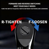 Cordless Ratchet Wrench 3/8'' Electric Rechargeable Screwdriver Removal Screw Nut Car Repair Tools For 12V/18V Battery