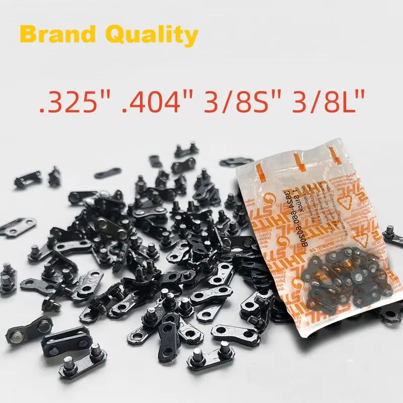 100pcs Stihl OREGON 0.404" 0.325" 3/8" 3/8"LP Pitch Chain Lock Connector Joining Links Tools Repair Kit For Electric Chainsaw