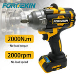 FORGEKIN 1/2” inch Brushless Impact Wrench 20V Power Pressure-Driven Speed,Double Safety&Ergonomic Design for Dewalt battery pin