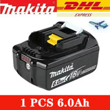 Original Makita 18V Rechargeable Battery 5Ah/6Ah/9.0Ah, Compatible with Makita 18V Power Tools BL1830, BL1840, BL1850, BL1860B