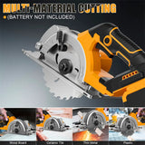 Electric Goddess 5in Brushless Electric Circular Saw ﻿1000W Handheld Woodwork Saw Power Tool ﻿﻿For Dewalt 20V Battery Pin