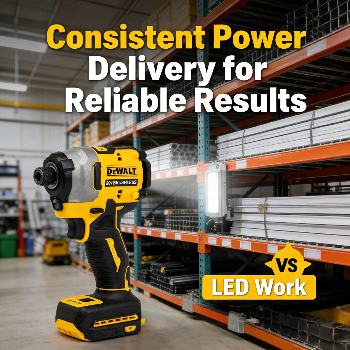 DEWALT DCFNEW850 20V Brushless Cordless Impact Driver, High Torque Rechargeable Handheld Electric Screwdriver Power Tool