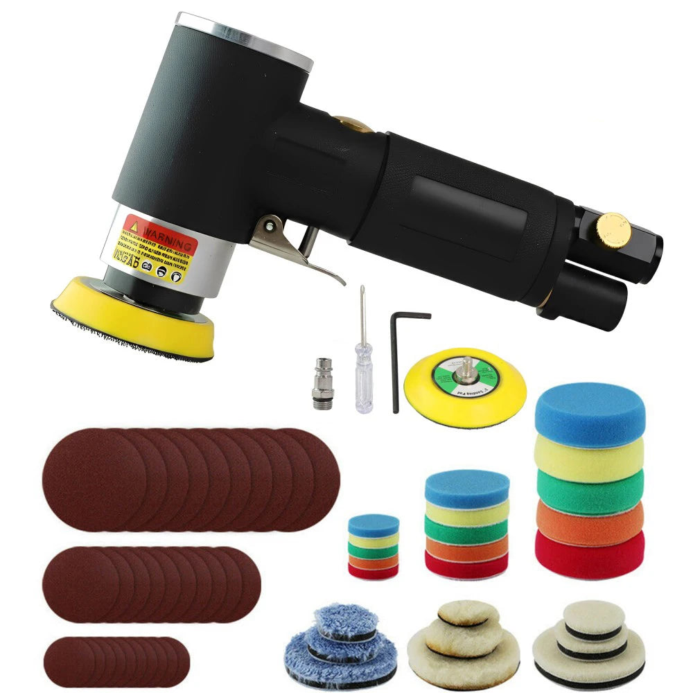 2" 3" Mini Air Sander Kit Dual Action Orbital Polisher Polishing Machine for Car Polishing