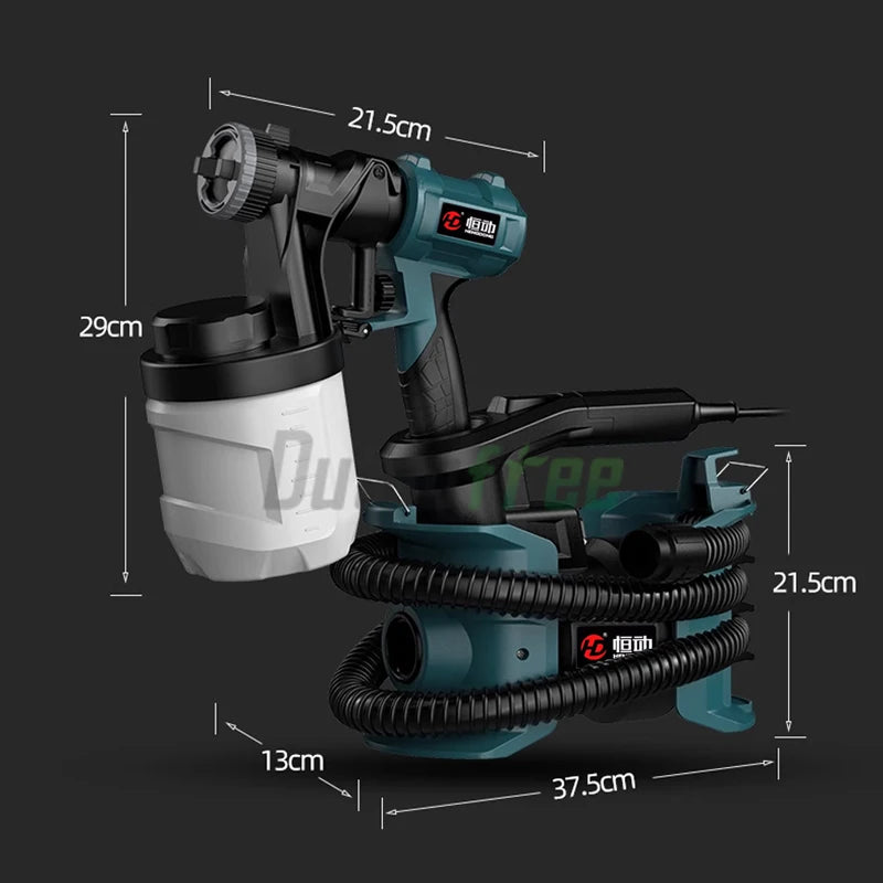 220V 800W High Power Paint Sprayer 900ml Electric Spray Gun Easy Spraying Cleaning for Home Painting Home Interior and Exterior