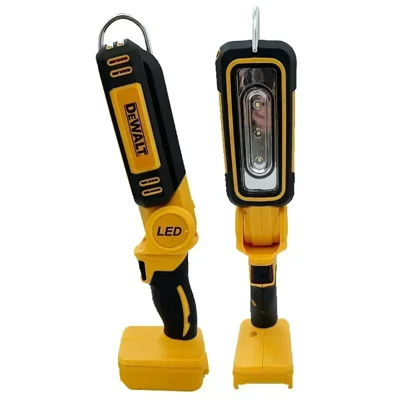 DEWALT 18V Lithium Battery 90 Degree Multifunctional Folding Work Light Portable Camping Light Emergency Flashlight Car Service