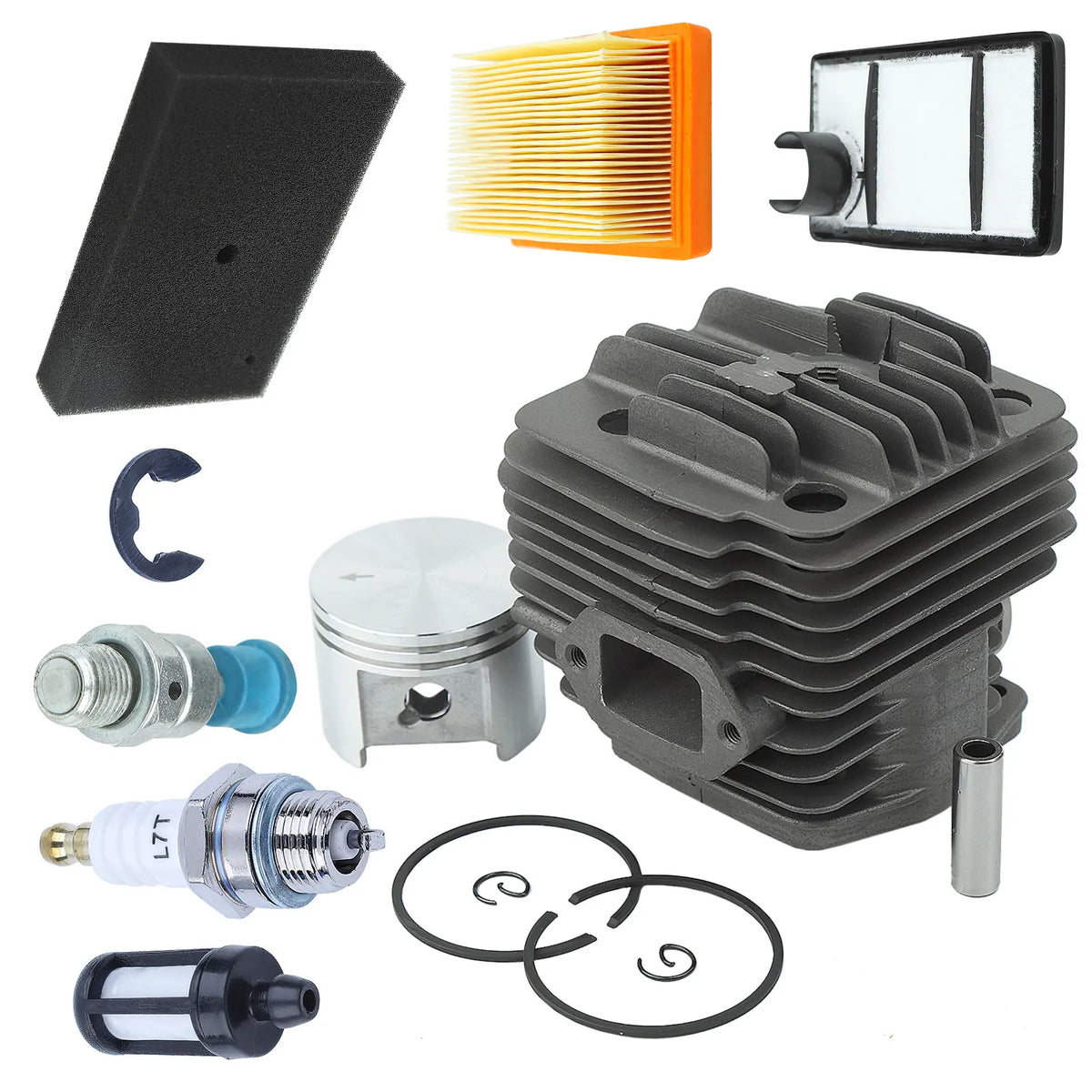 49mm Cylinder Air Fuel Filter Kit For Stihl TS400 Concrete Cut-Off Saw Parts Replace 4223 020 1200
