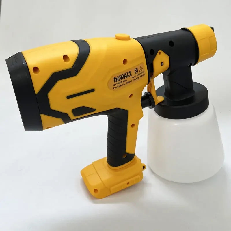Dewalt 800ML Portable Cordless Paint Sprayer High-Power Automotive and Furniture Spraying Gun for Dewalt 18V Battery