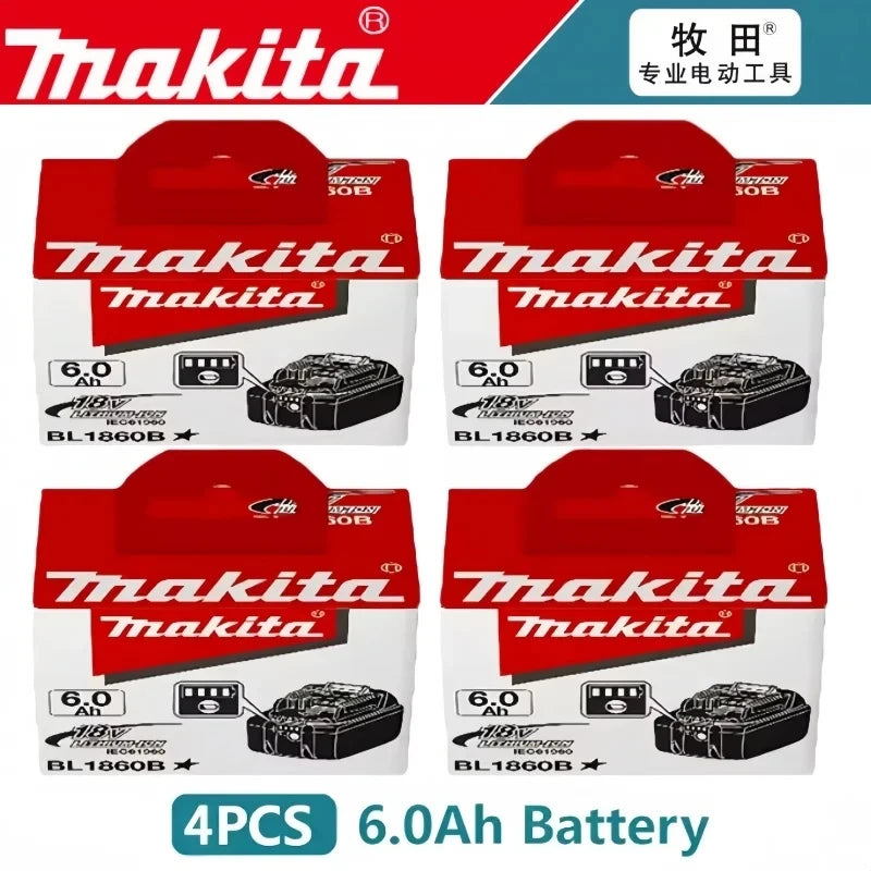 Genuine 6AH Makita BL1860 6ah Battery Power Tools Li-ion Replacement LXT BL1850 BL1840 for 18V Screwdriver with BMS 18v Battery