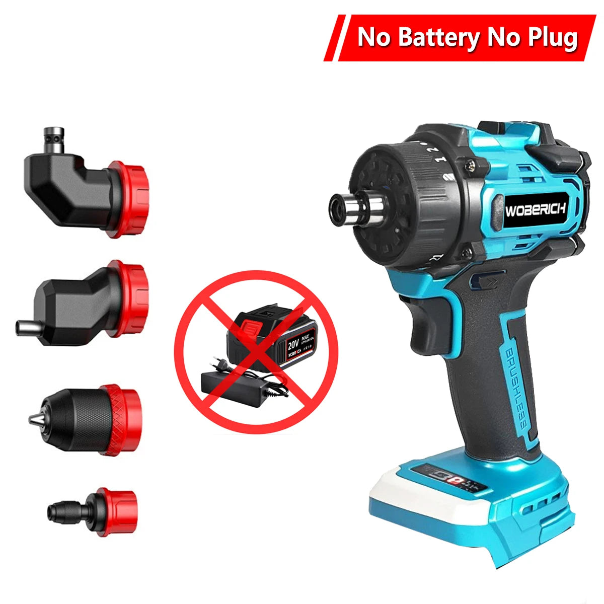 2 IN1 /5 IN 1Cordless Electric Drill Brushless Screwdriver Rechargeable Driver Handheld Power Tool(No battery)For Makita 18V Pin