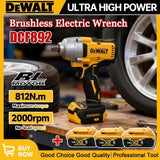 Dewalt DCF892 High Torque Brushless Wireless Impact Wrench For 18V Battery Electric Tool 812N.m Powerful Portable Torque Wrench