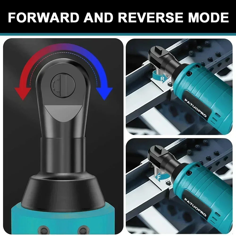 100N.m Brushless Electric Ratchet Wrench Cordless Wrench Removal Screw Nut Car Repair Tool For Makita 18V Battery(No Battery)