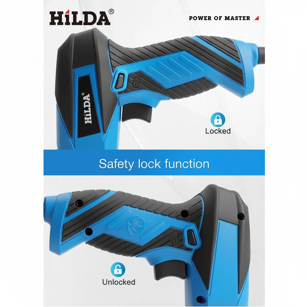 HILDA Electric Stapler Nail Gun 2 In 1 Safety Lock Heavy Duty Staple Gun for Woodworking Sofa Photo Frames DIY Home Repair