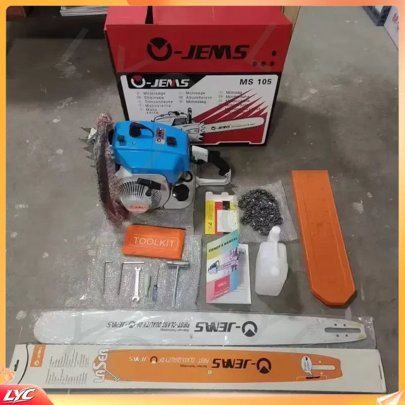 for MS070 Chainsaw 105cc 4.8kW High Power 2 Stroke Petrol Saw Cutter 404 Pitch Garden Tool Replacement Parts for Stihl MS 070