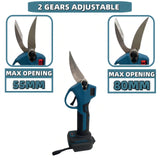 55MM Brushless Electric Scissors Cordless Pruning Shears Electric Branches Cutter Digital Display Tools For Makita 18V Battery