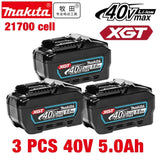 Makita XGT 40V Replacement Lithium‑Ion Battery 5.0Ah 21700 Cell Rechargeable Fit BL4020 BL4025 BL4050 BL4080 Cordless Tools