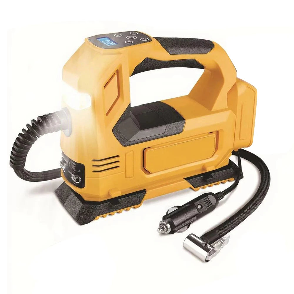 Electric Air Pump Powered Inflator Cordless Car Tire Air Compressor Inflatable Pump Fit Makita/Dewalt/Milwaukee 18V No Battery