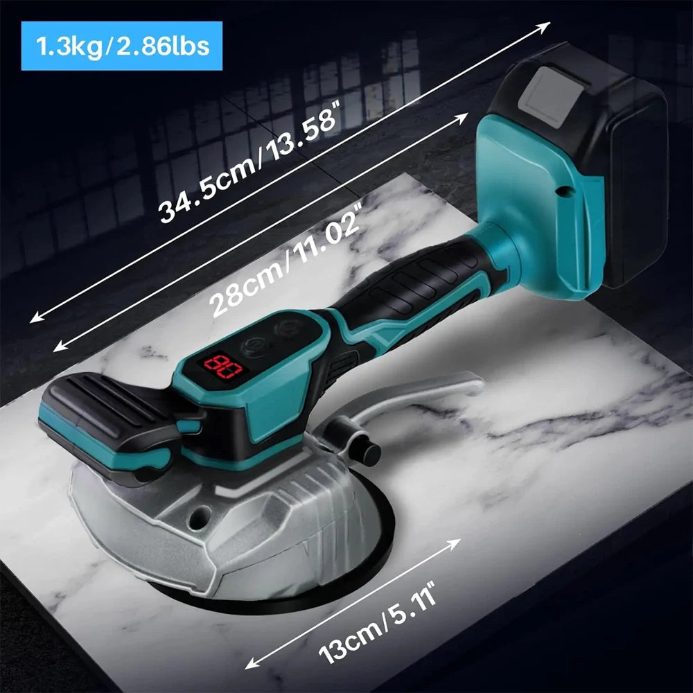 Cordless Tile Laying Machine 8 Speed Tile Vibration Leveling Installation Tool Compatible with Makita 18V Battery