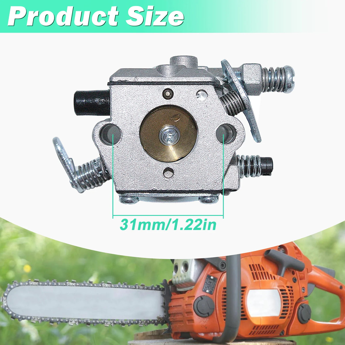 Carburetor Kit for STIHL 021,023,025 Chainsaw, Replacement Parts Carburetor Accessory Includes Gasket, Spark Plug, Fuel Cap