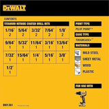 Original DEWALT DW1361 Titanium Twist Drill Bit Set Woodworking Metal HSS High Speed Steel Drill Bits 21Pcs Tool Attachments