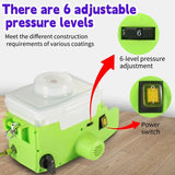 Heimerdinger Cordless Sprayer, 6-Level Adjustable Pressure Spray Gun, No Leakage Design Portable Painting Tool, No battery