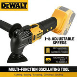 DEWALT Quick Release Oscillating Tool XJJ01B 20000RPM Brushless Cordless Vibration Powerl Tool Electric Trimmer Saw