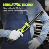Cordless Electric Wrench 60Nm Cordless Ratchet 3/8 Inch Extended Ratchet Wrench 2 Battery Rechargeable Car Repair Tool Set