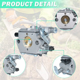 Carburetor Kit for STIHL 021,023,025 Chainsaw, Replacement Parts Carburetor Accessory Includes Gasket, Spark Plug, Fuel Cap