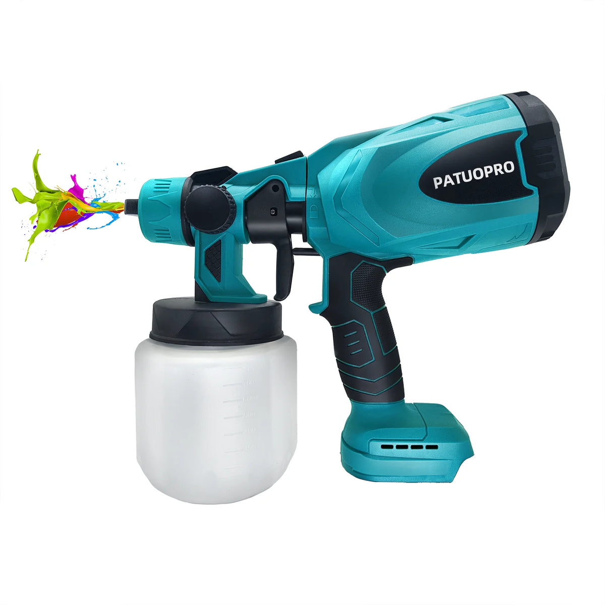 Electric Cordless Paint Sprayer Gun for Wood Fence Furniture Cabinets Walls Fit Makita 18v Battery (without Battery)