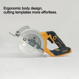 5.5IN Electric Circular Saw Brushless External Rotor Cordless High Power Tools Compatible with Dewalt 18V Battery Pin