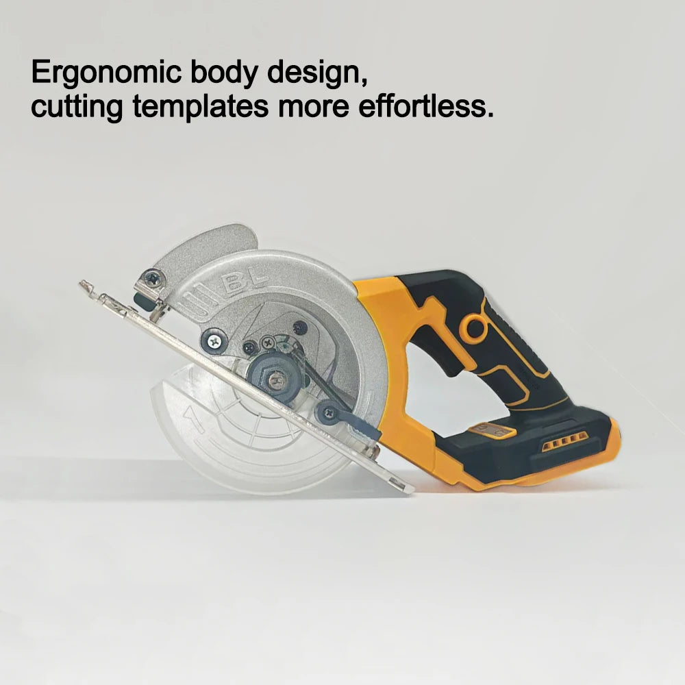 5.5IN Electric Circular Saw Brushless External Rotor Cordless High Power Tools Compatible with Dewalt 18V Battery Pin