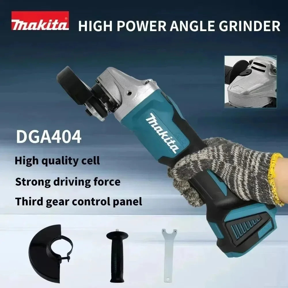 Makita DGA404 18V Brushless Rechargeable 125mm Angle Grinder Bare Unit For DIY Metal Polishing Rust Removal Without Battery