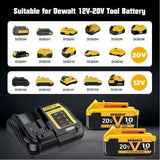 High Capacity 12.0Ah 20V Rechargeable Lithium Ion Battery for Dewalt 20V Battery Work DCB200 DCB201 DCB203 DCB205 DCB206 Tools