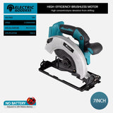 5/7-inch Cordless Circular Saw 5000rpm Brushless Woodworking Saw 45degree Cut Adjustment Circular Saw For Makita 18V Battery Pin